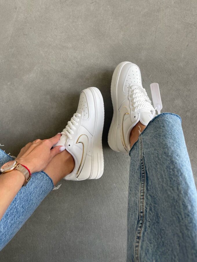 Nike Wmns Air Force 1 07 Essential White Gold - Зображення 7