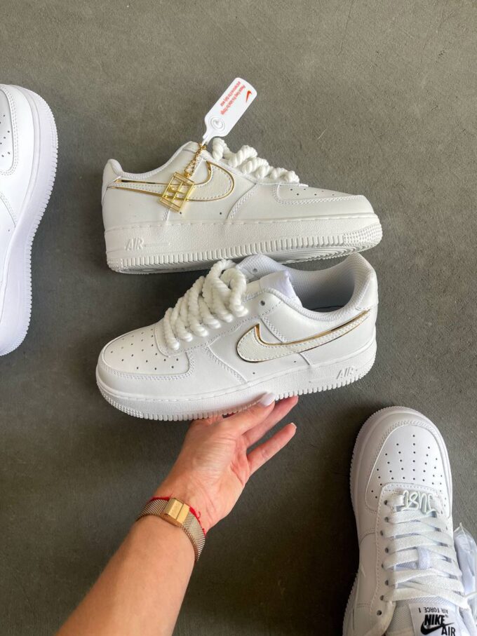 Nike Wmns Air Force 1 07 Essential White Gold - Зображення 2