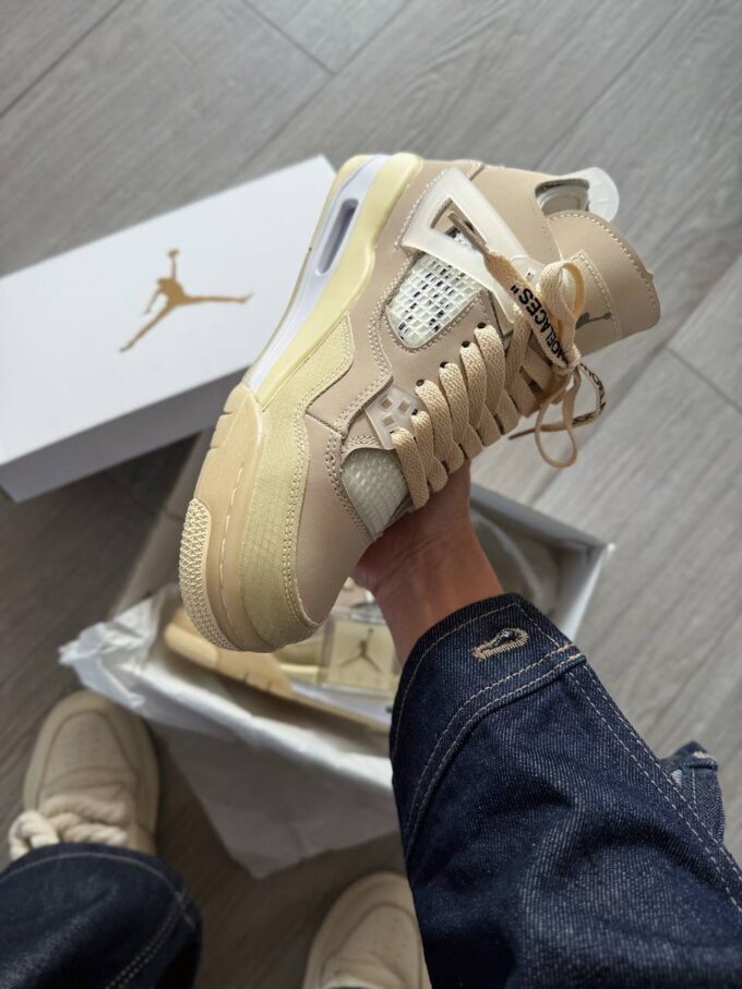 Nike Jordan 4 Retro Off-White Sail - Зображення 4