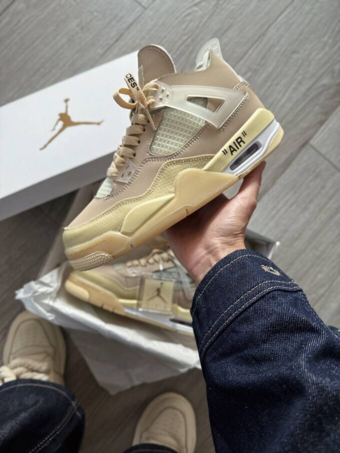 Nike Jordan 4 Retro Off-White Sail - Зображення 2