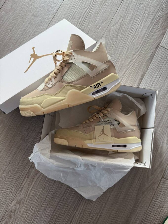 Nike Jordan 4 Retro Off-White Sail - Зображення 3