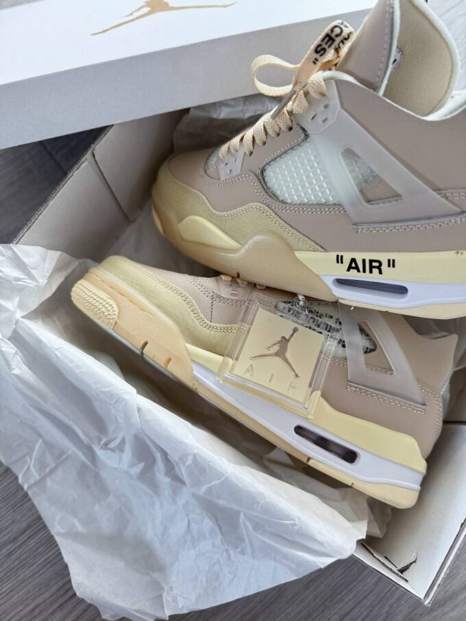 Nike Jordan 4 Retro Off-White Sail - Зображення 5