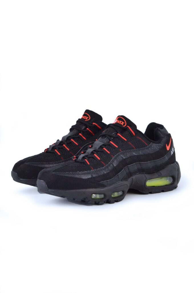 Nike Air Max 95 Black Orange Logo - Зображення 3