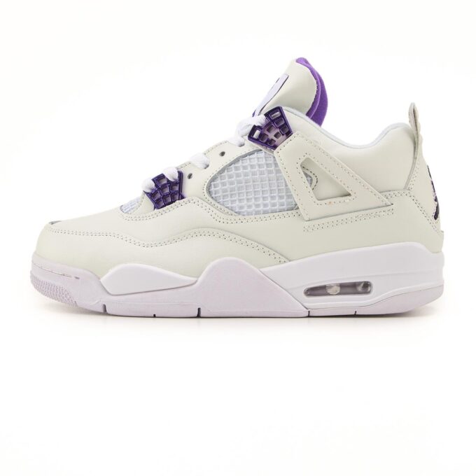 Nike Air Jordan Retro 4 White Purple