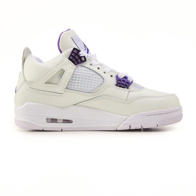 Nike Air Jordan Retro 4 White Purple - Зображення 2