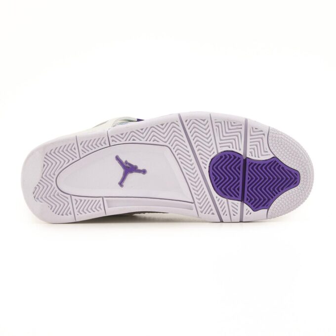 Nike Air Jordan Retro 4 White Purple - Зображення 6
