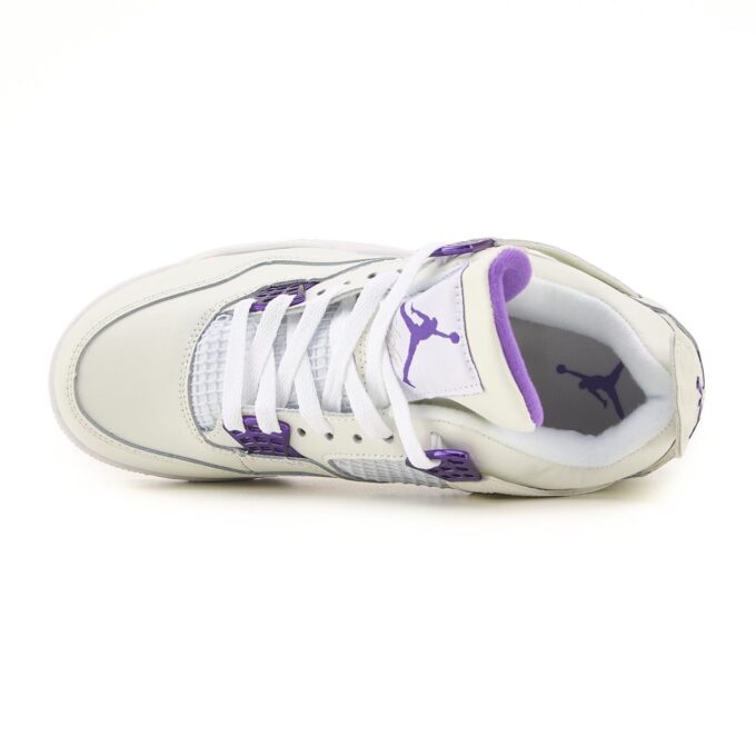Nike Air Jordan Retro 4 White Purple - Зображення 5