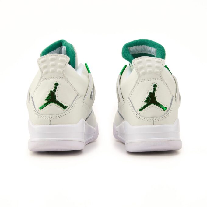 Nike Air Jordan Retro 4 White Green - Зображення 4