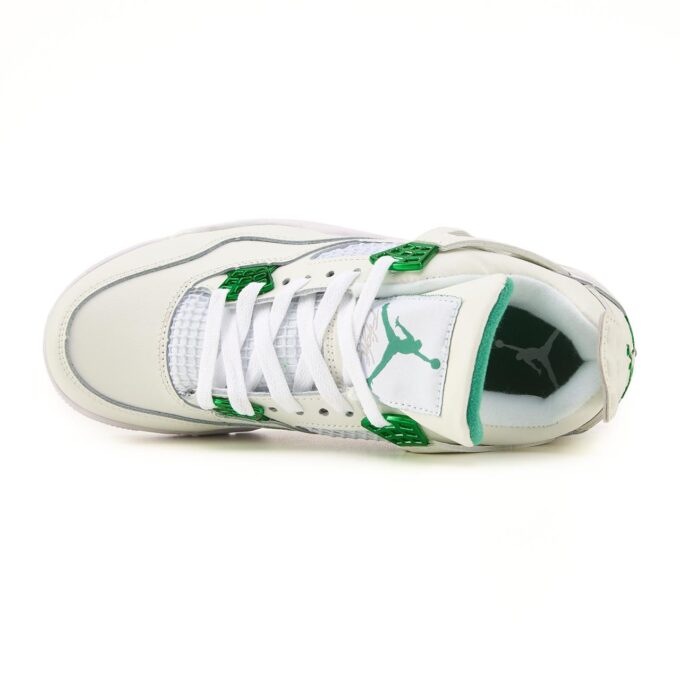 Nike Air Jordan Retro 4 White Green - Зображення 5