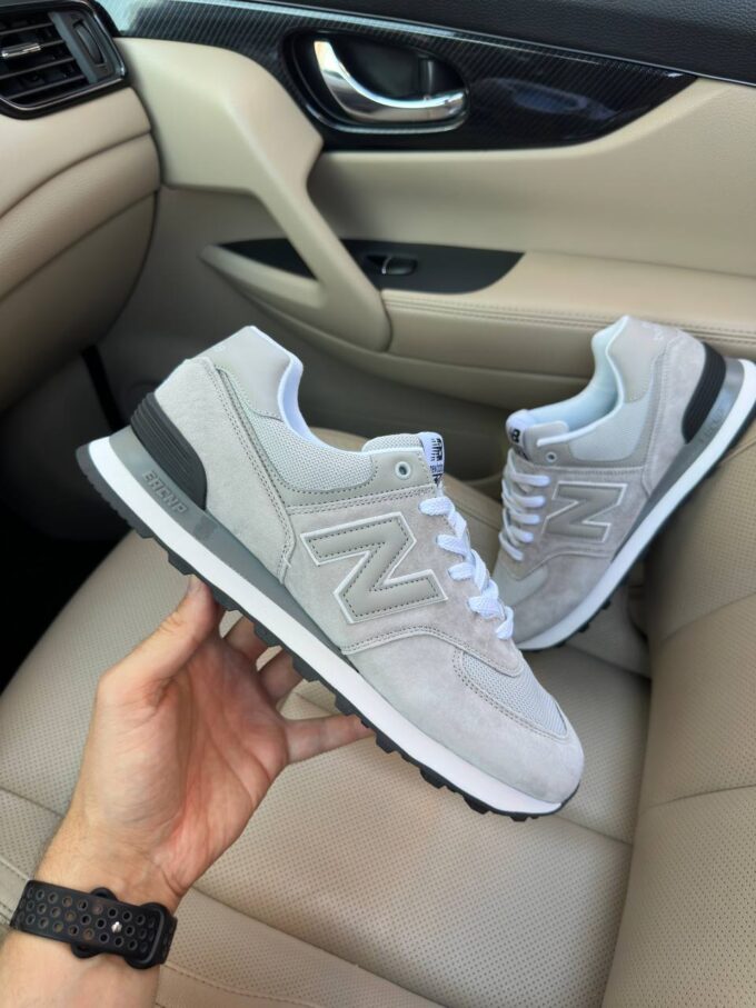 New Balance 574 Light Grey Black