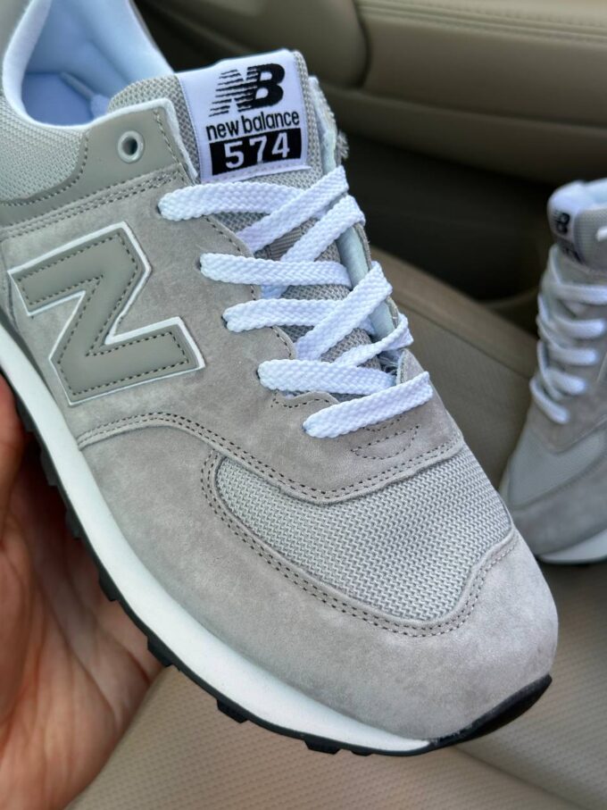 New Balance 574 Light Grey Black - Зображення 4