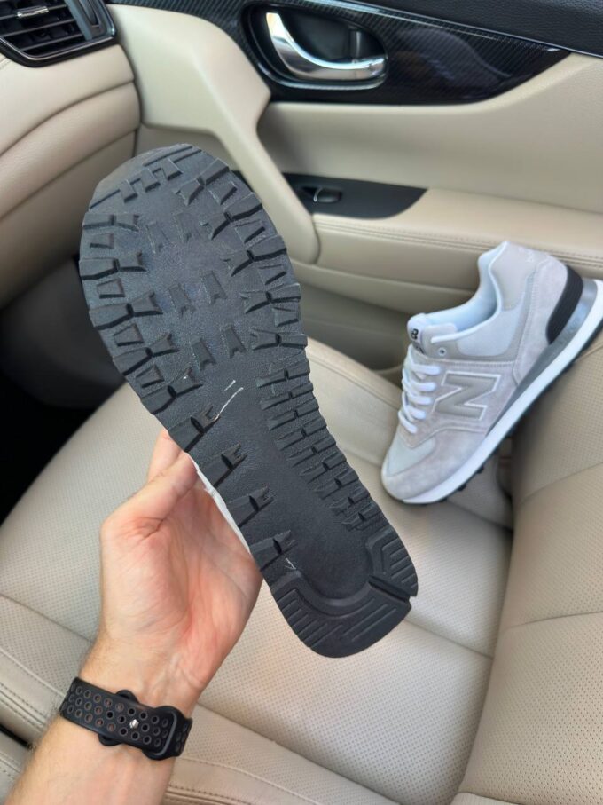 New Balance 574 Light Grey Black - Зображення 7