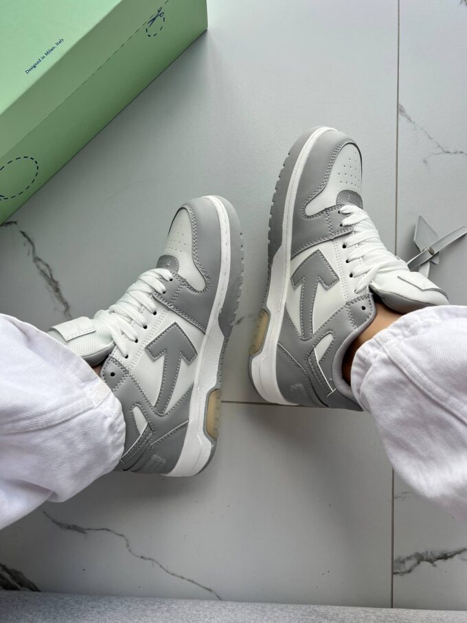 Off-White Out of Office Low Tops Grey White - Зображення 3