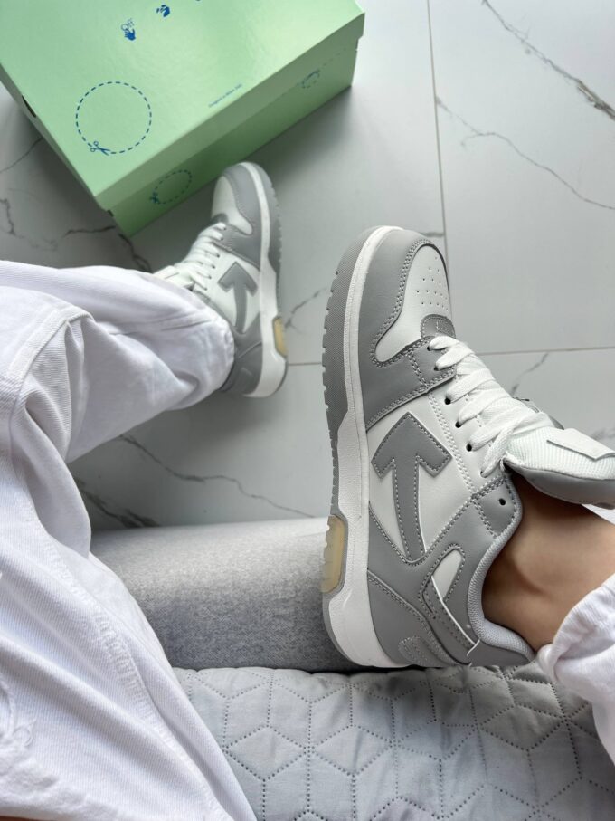 Off-White Out of Office Low Tops Grey White - Зображення 4
