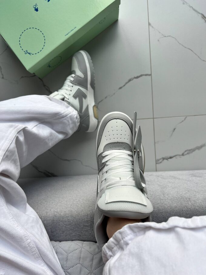 Off-White Out of Office Low Tops Grey White - Зображення 5