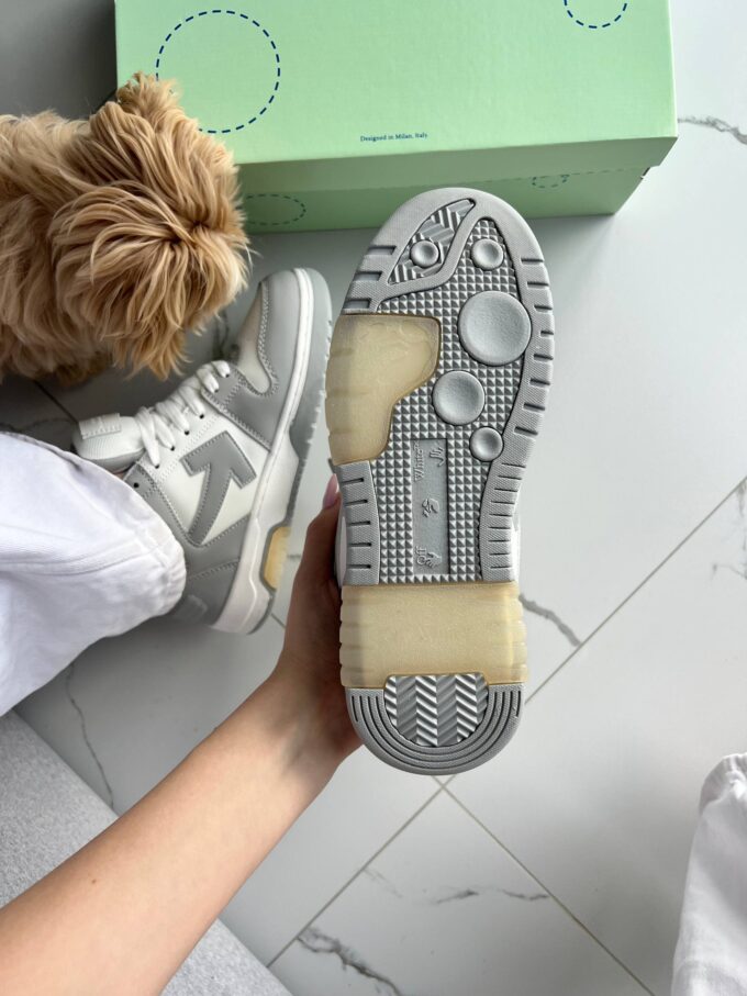 Off-White Out of Office Low Tops Grey White - Зображення 8