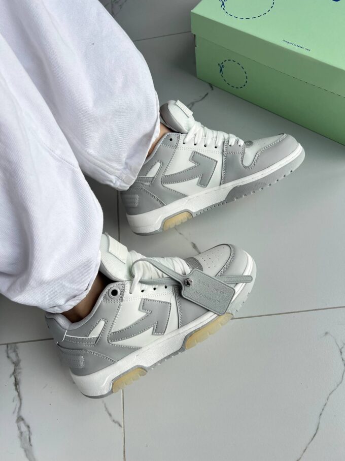 Off-White Out of Office Low Tops Grey White - Зображення 2