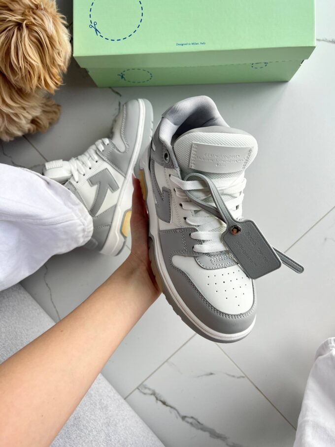 Off-White Out of Office Low Tops Grey White - Зображення 6