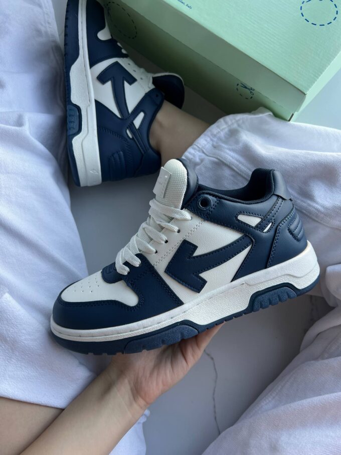 Off-White Out of Office Tops Dark Blue White