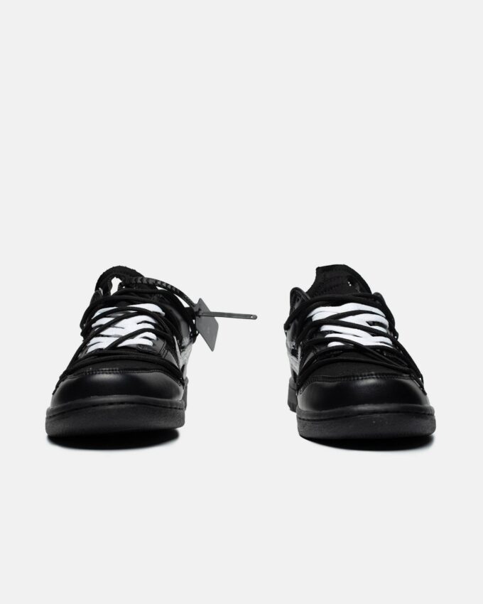Nike Low Dunk x Off-white 50/50 Black Purple - Зображення 4