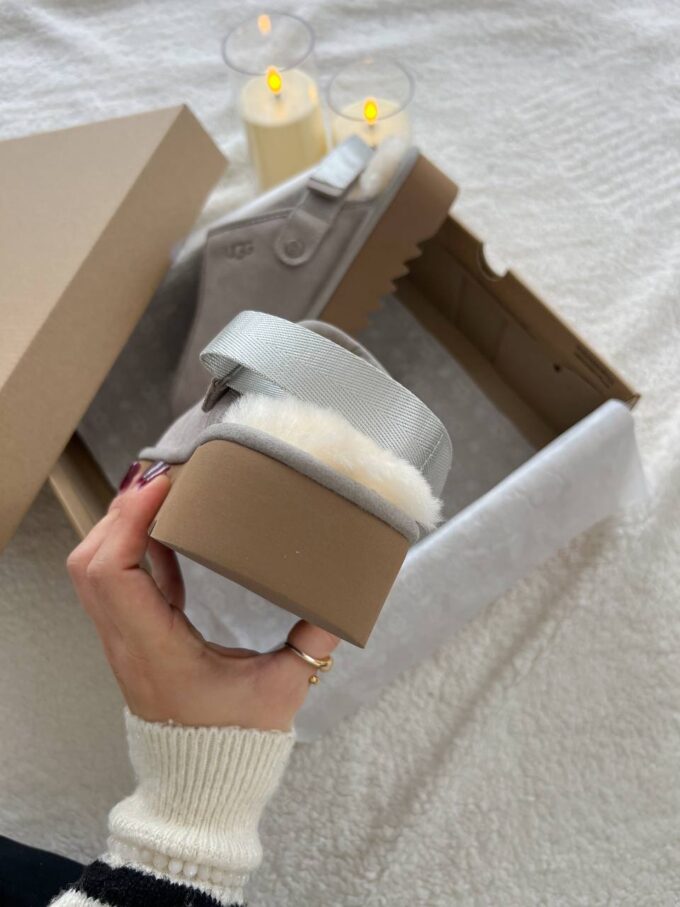 Ugg Lanah Clog Brown Grey Platform - Зображення 6