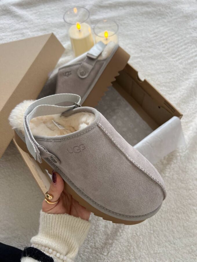 Ugg Lanah Clog Brown Grey Platform - Зображення 3