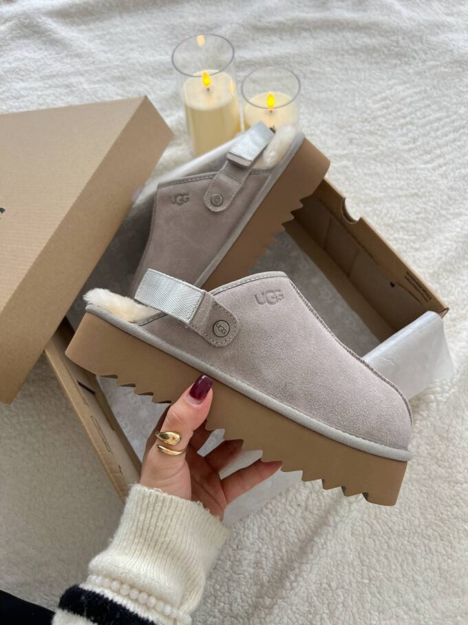 Ugg Lanah Clog Brown Grey Platform - Зображення 2