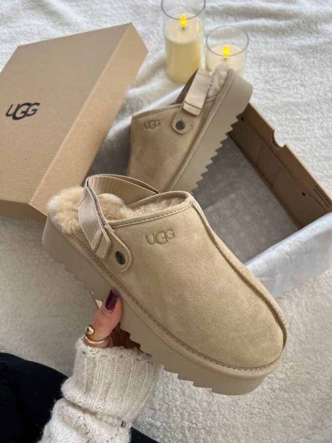 Ugg Lanah Clog Brown Beige Platform - Зображення 2