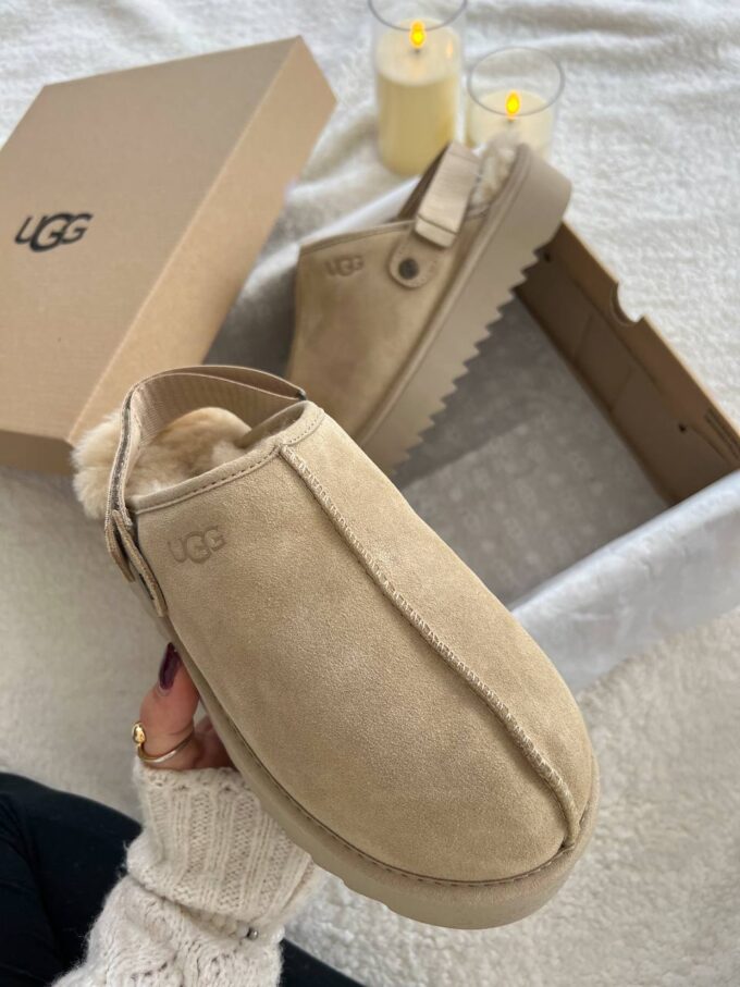 Ugg Lanah Clog Brown Beige Platform - Зображення 3