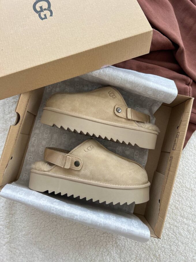 Ugg Lanah Clog Brown Beige Platform - Зображення 5