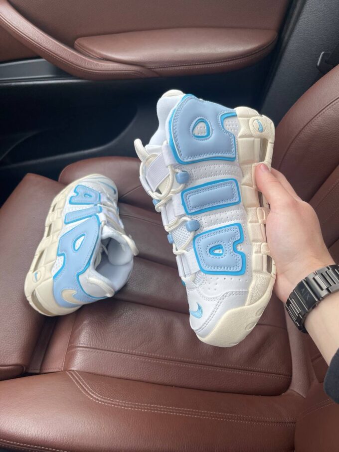 Nike Air More Uptempo White Blue Sail - Зображення 3