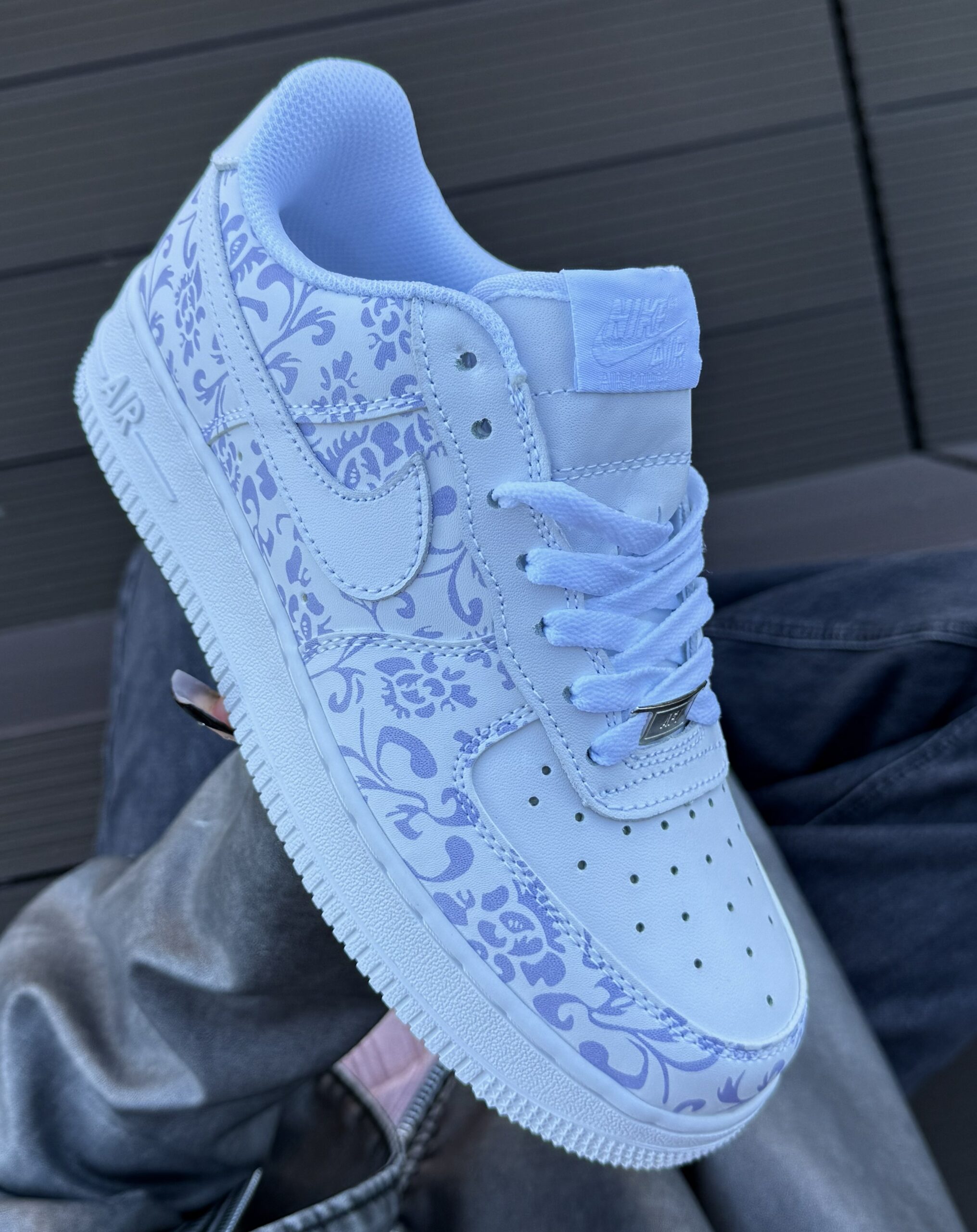 Nike Air Force 1 Low Custom White - Зображення 3