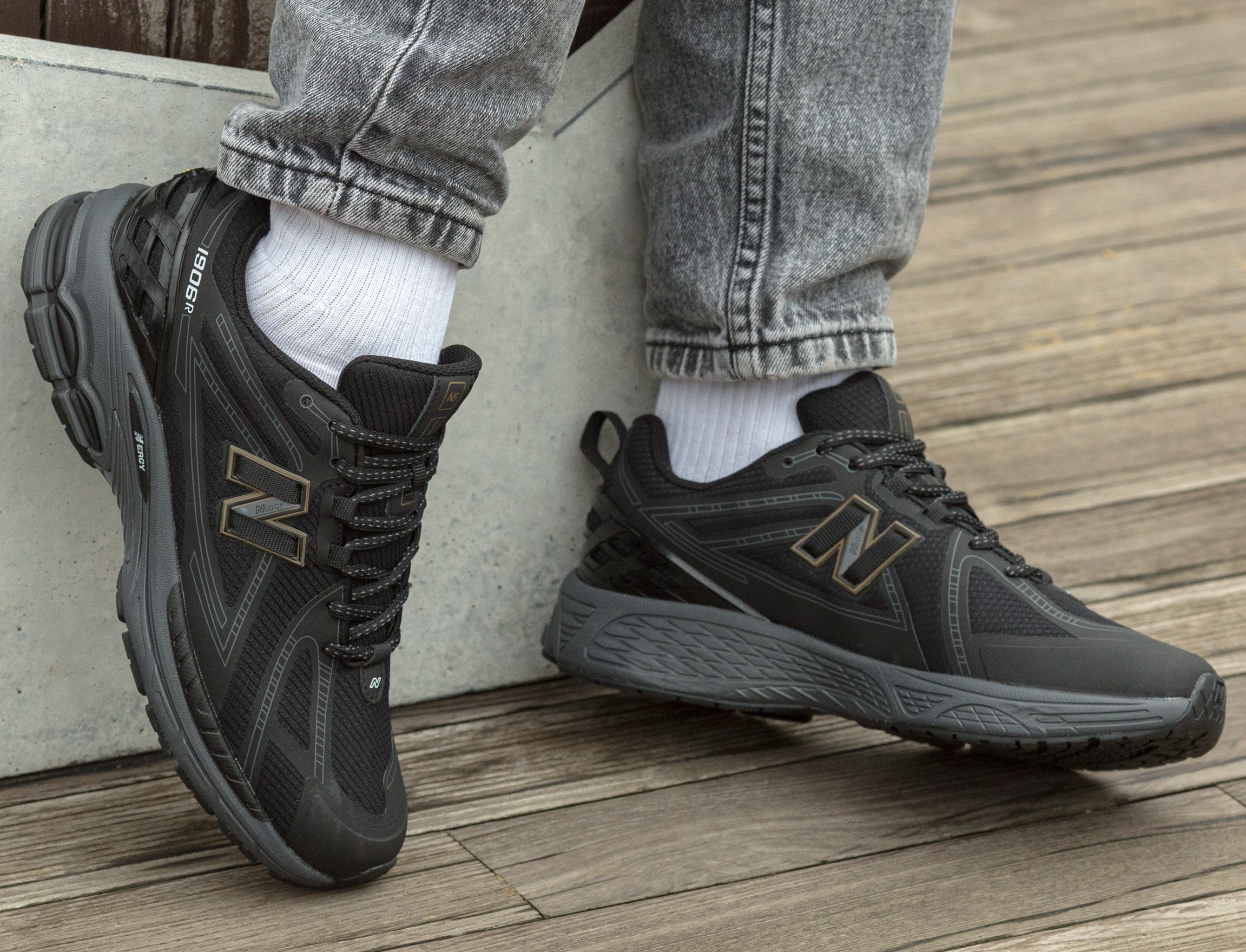 New Balance 1906R Termo Black White Gold - Зображення 2
