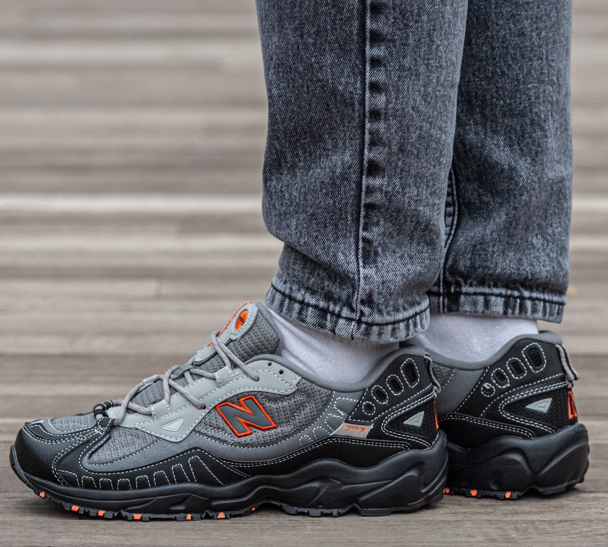 New Balance 703 Black Grey Orange