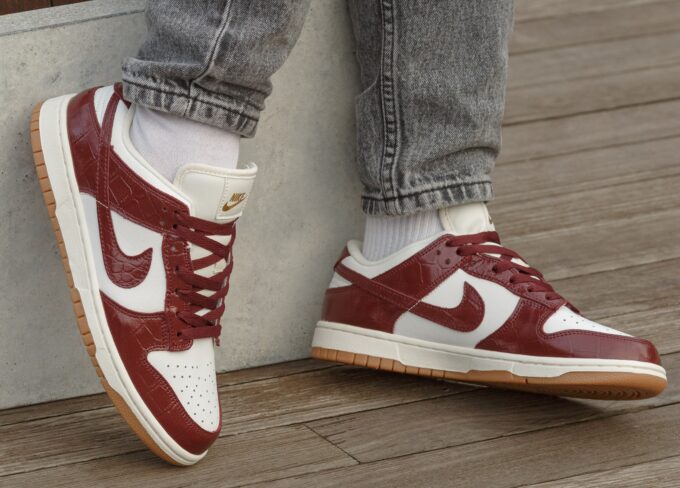 Nike Sb Dunk Burgundy Croc - Зображення 2