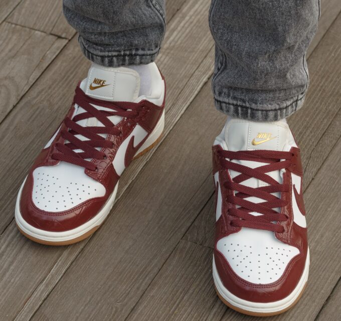 Nike Sb Dunk Burgundy Croc - Зображення 3
