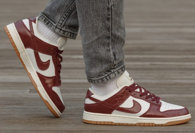 Nike Sb Dunk Burgundy Croc - Зображення 4