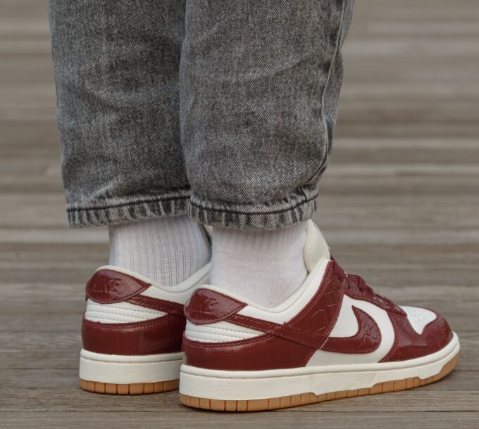 Nike Sb Dunk Burgundy Croc - Зображення 5