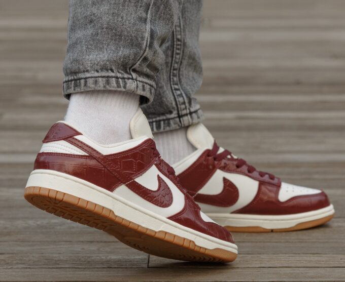 Nike Sb Dunk Burgundy Croc - Зображення 6
