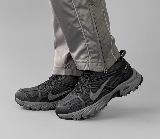 Nike V2K Run Gray/Black  Fur Waterproof - Зображення 2