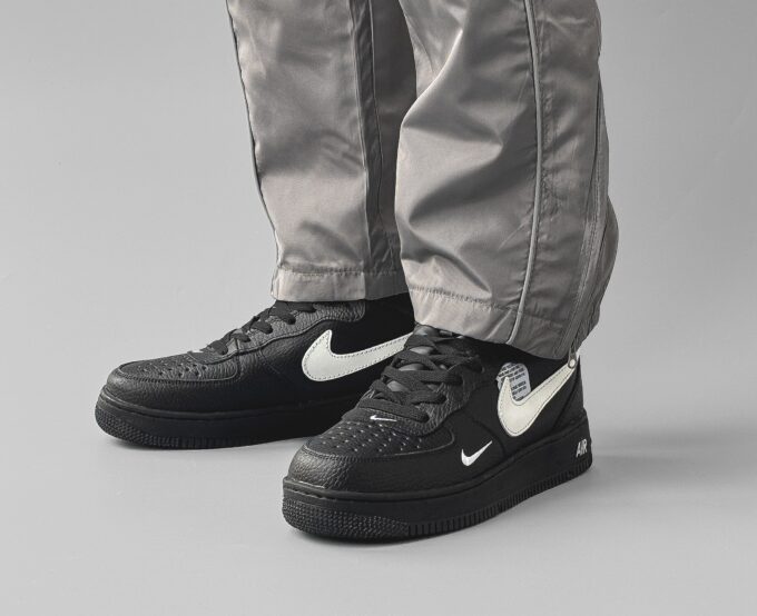 Nike Air Force 1 Hight Black /White Fur - Зображення 4