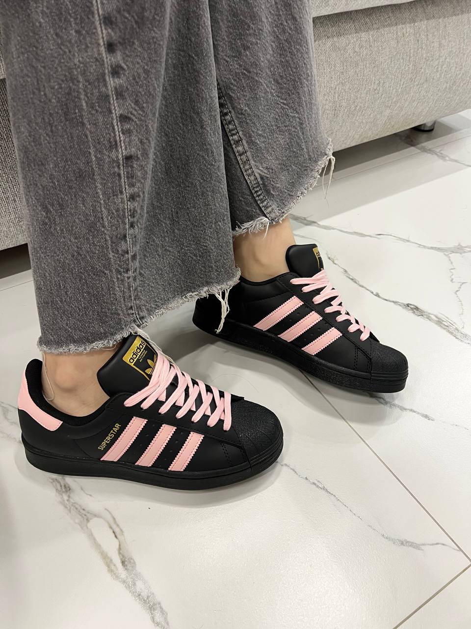 Adidas Superstar Black Pink