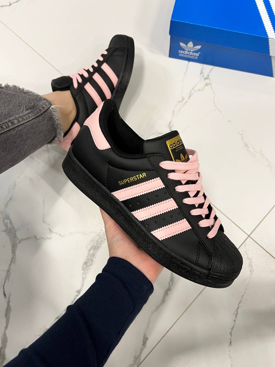 Adidas Superstar Black Pink - Зображення 2