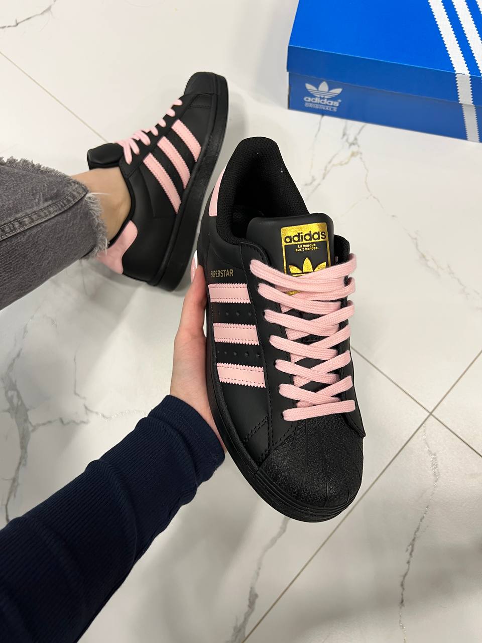 Adidas Superstar Black Pink - Зображення 4