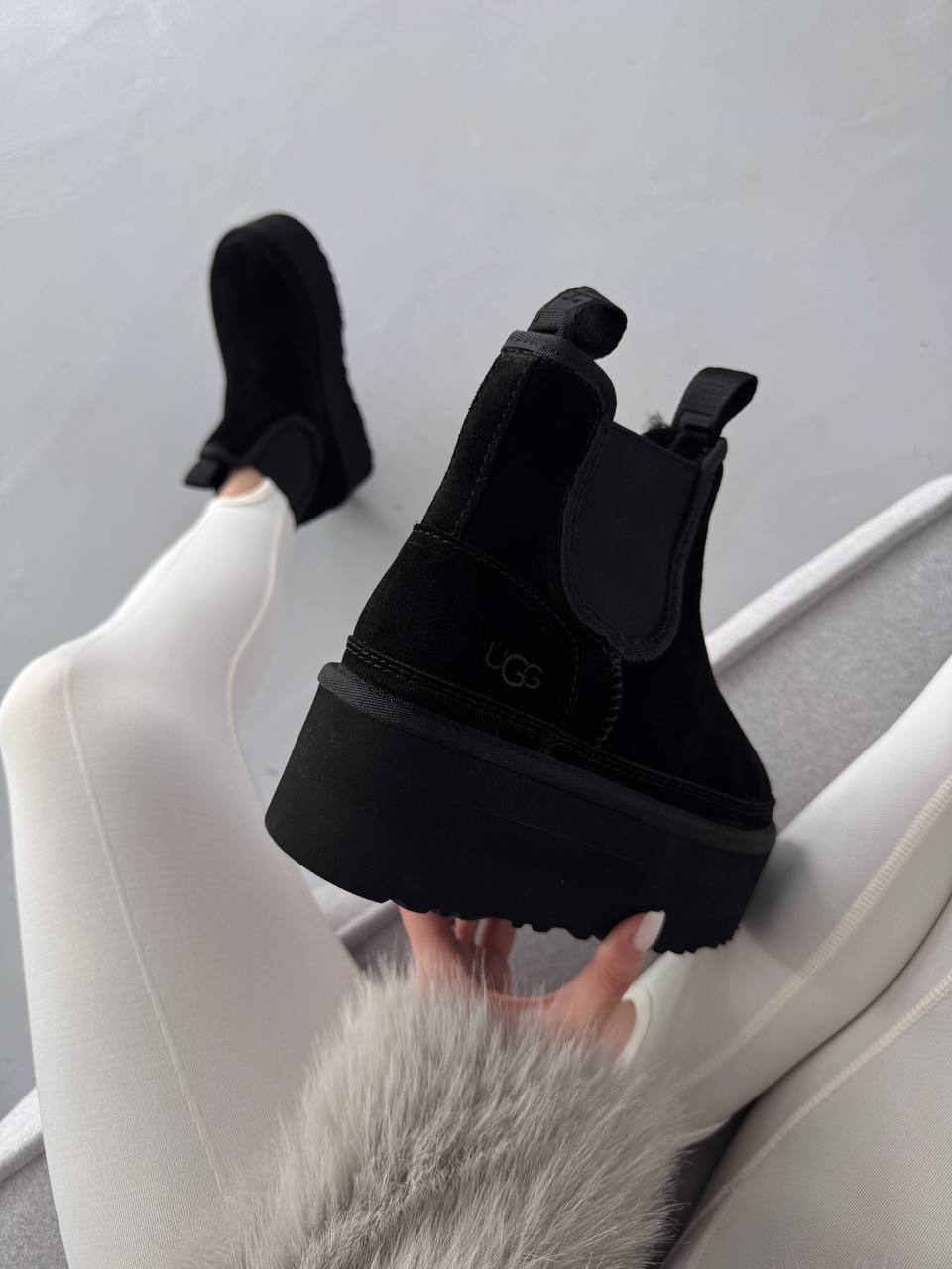 Ugg Chelsea Mini Platform Black - Зображення 8