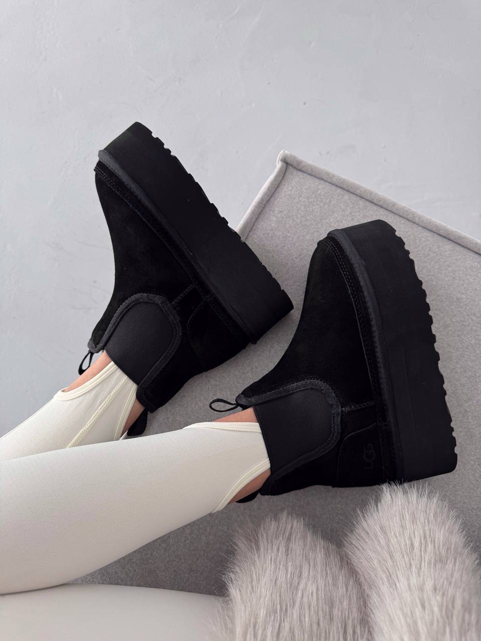 Ugg Chelsea Mini Platform Black - Зображення 2