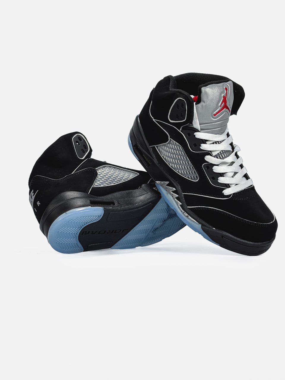 Nike Air Jordan 5 Retro Black/Blue - Зображення 3