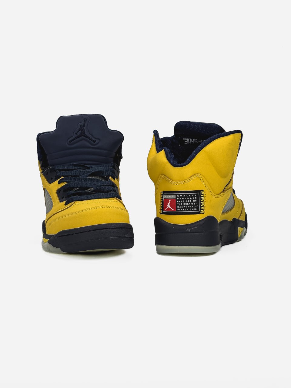 Nike Air Jordan 5 Retro Yellow/Blue - Зображення 6