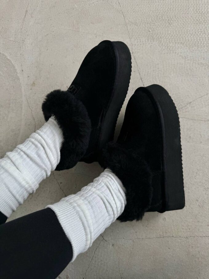 Ugg Coquette Platform Black Suede - Зображення 4