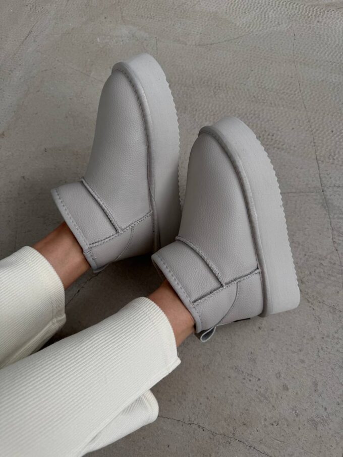 Ugg Ultra Mini Platform Light Grey Leather - Зображення 5